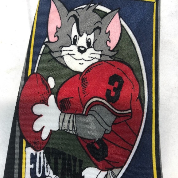 Vintage Tom and Jerry Football Tie 1994 Lakeside Apparel Rare Find - Picture 4 of 8